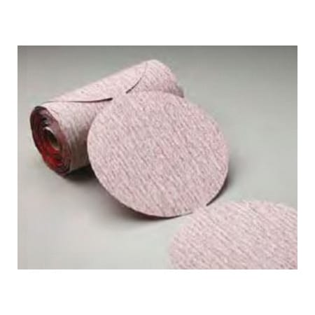 Carborundum 6 In. Carbo Premier Red Dri-Lube Stick-On Paper PSA Disc Roll P100, 100PK 5539518172